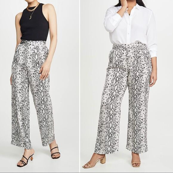 Good American Pants - Good American Silky Flowy Snake Skin Print Pant BNWT